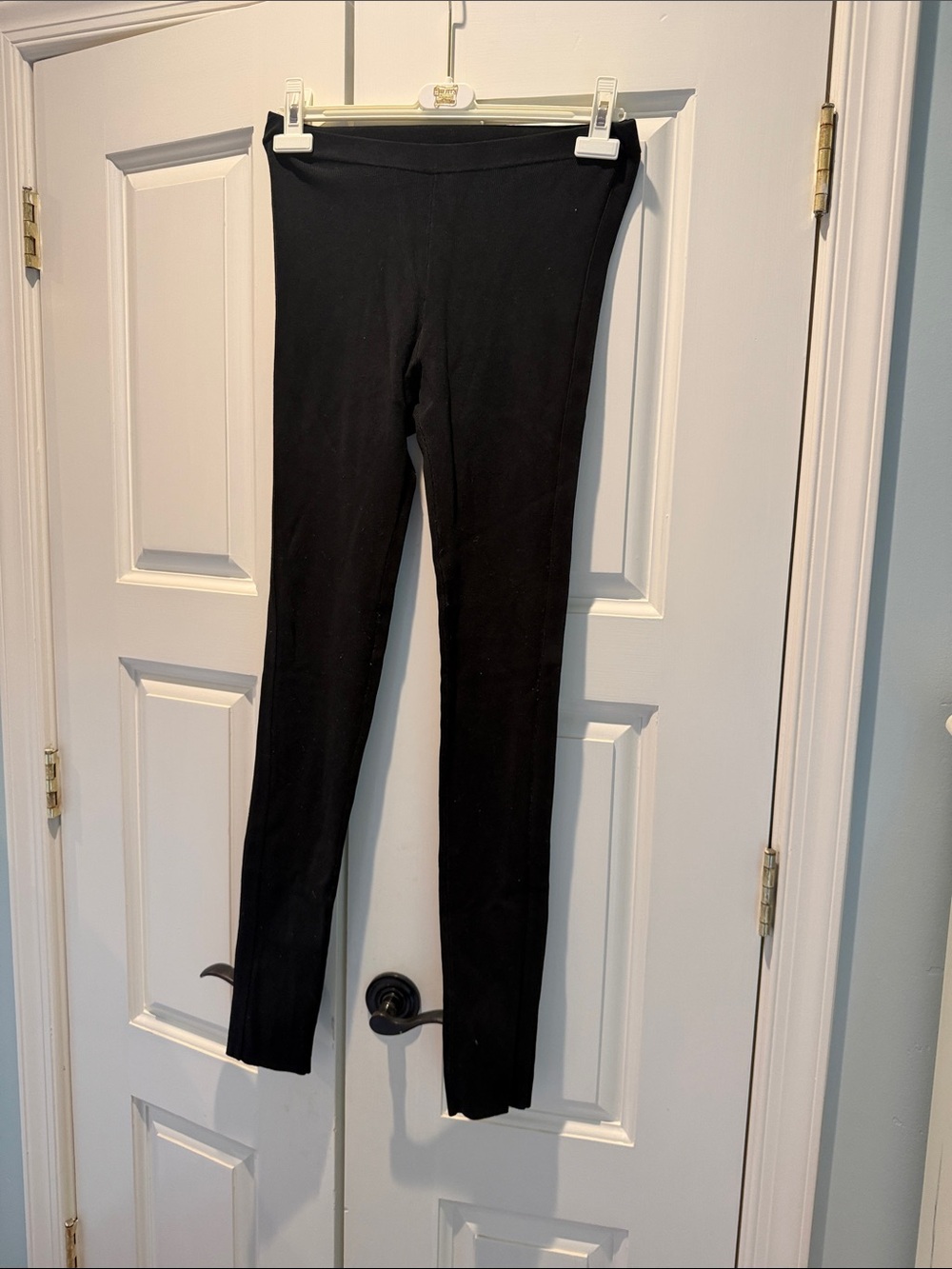 BCBGMaxAzria Black Stretch High-Waist Leggings